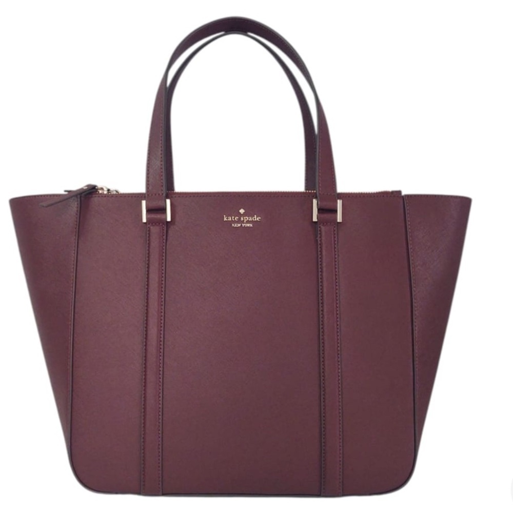 NWT Kate Spade Plum Tote Saffiano Tote Bag